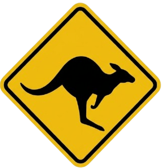 Roo Kangaroo Signboard